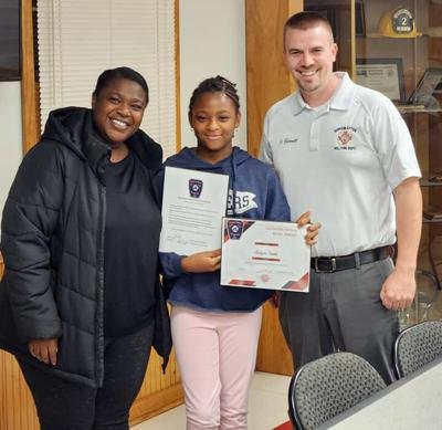 Appomattox Fire Department honors child who saved family from fire