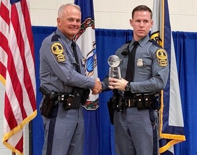 Virginia State Trooper in Appomattox Division awarded