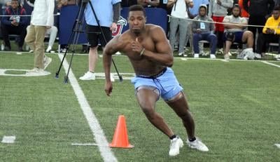 Appomattox grad Javon Scruggs works out for NFL scouts at Liberty University Pro Day