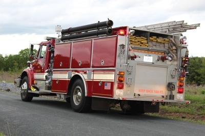 One-vehicle accident on Wheelers Spring Road upends car, utility pole