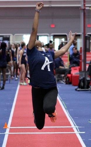 Abdussalaam of Appomattox wins girls long jump at Walter Bass Invitational