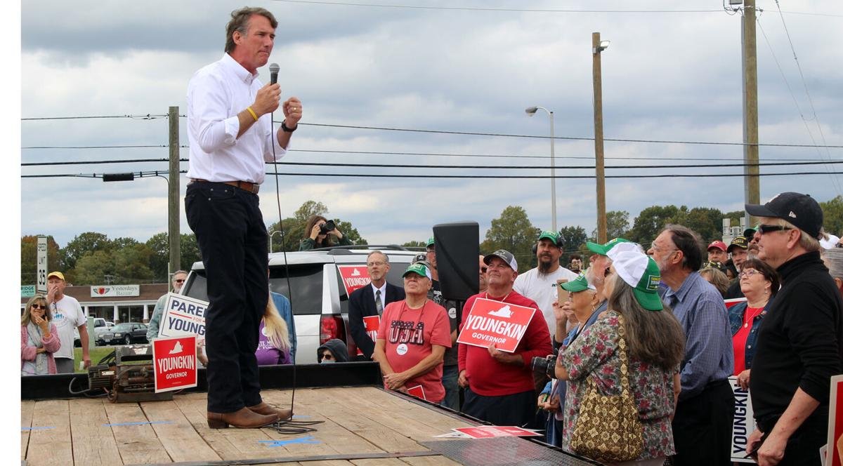 Republican governor candidate Glenn Youngkin makes campaign stop in Appomattox