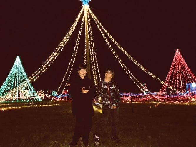 In front of Courtland Festival Park lights