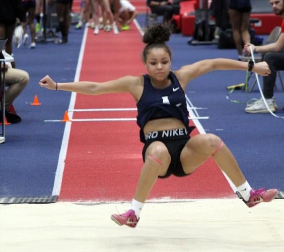 Abdussalaam of Appomattox wins girls long jump at Walter Bass Invitational