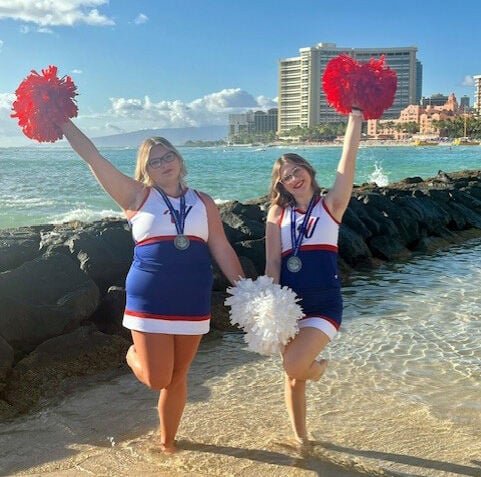 ACHS cheerleaders participate in Pearl Harbor Memorial Parade