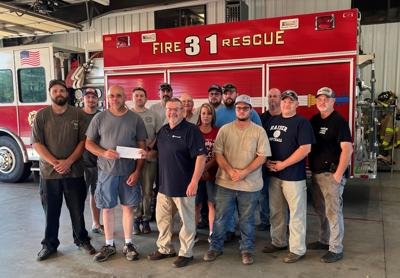 Pamplin Fire Department receives Woodmen donation